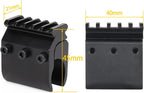 Barrel Clamp Mount Weaver Picatinny Rail Base Adapter for Flashlight Laser Sight
