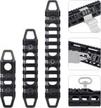 Picatinny Rail Sections for M-LOK & Keymod | 3/7/11-Slot Set | CNC Aluminum Alloy