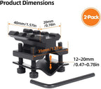 Barrel Clamp Picatinny Rail Mount – Fits 12-22mm Barrels, 2-Piece Aluminum for Flashlights, Lasers & Bipods