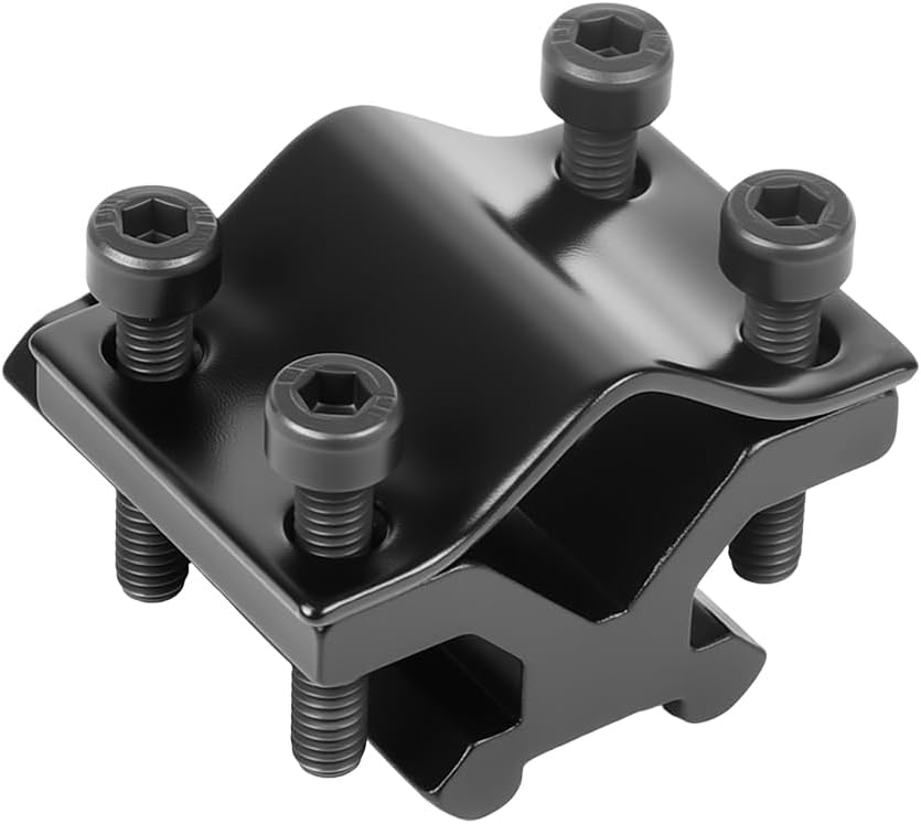 Barrel Clamp Picatinny Rail Mount – Fits 12-22mm Barrels, 2-Piece Aluminum for Flashlights, Lasers & Bipods
