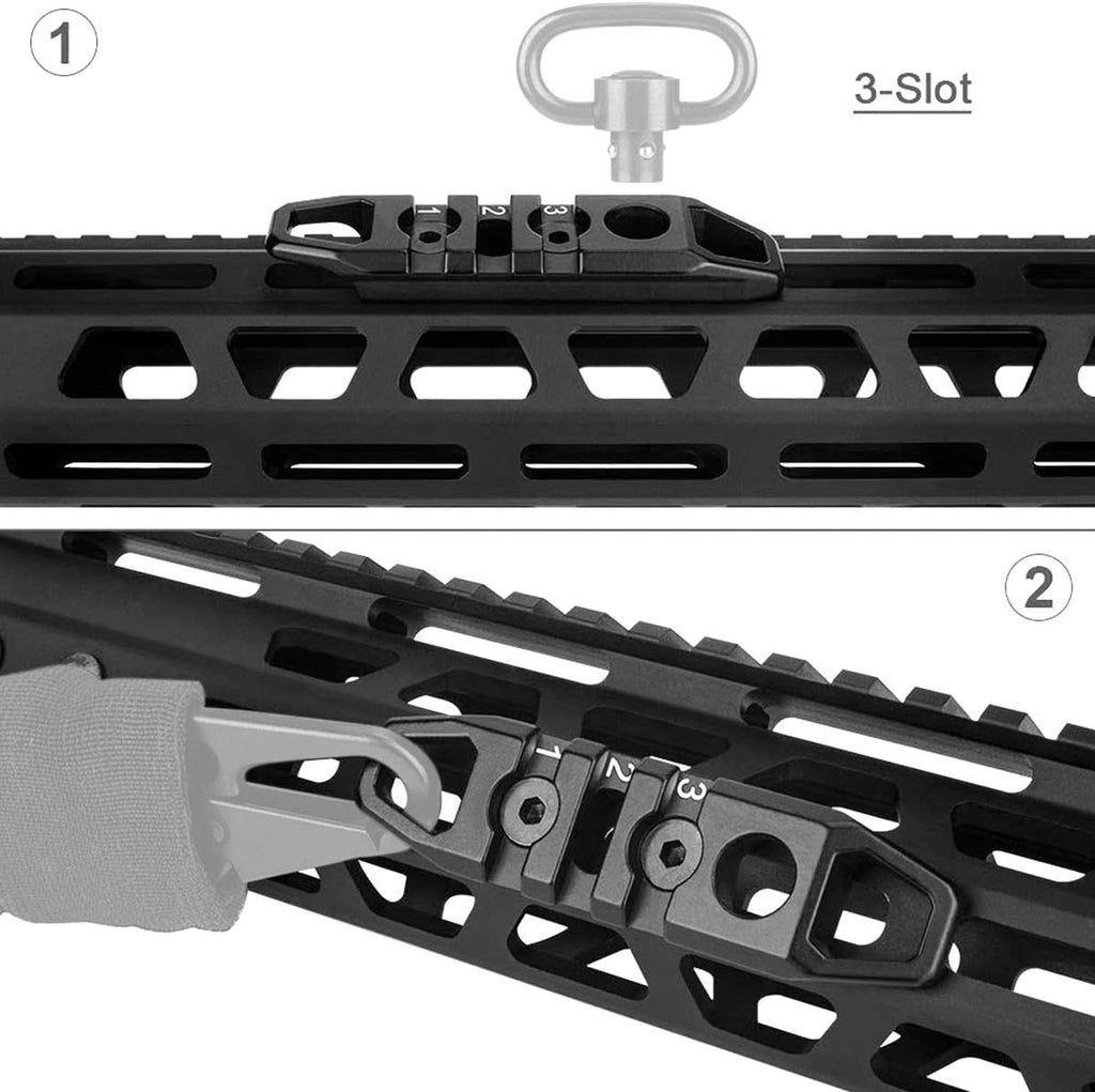 Picatinny Rail Sections for M-LOK & Keymod | 3/7/11-Slot Set | CNC Aluminum Alloy