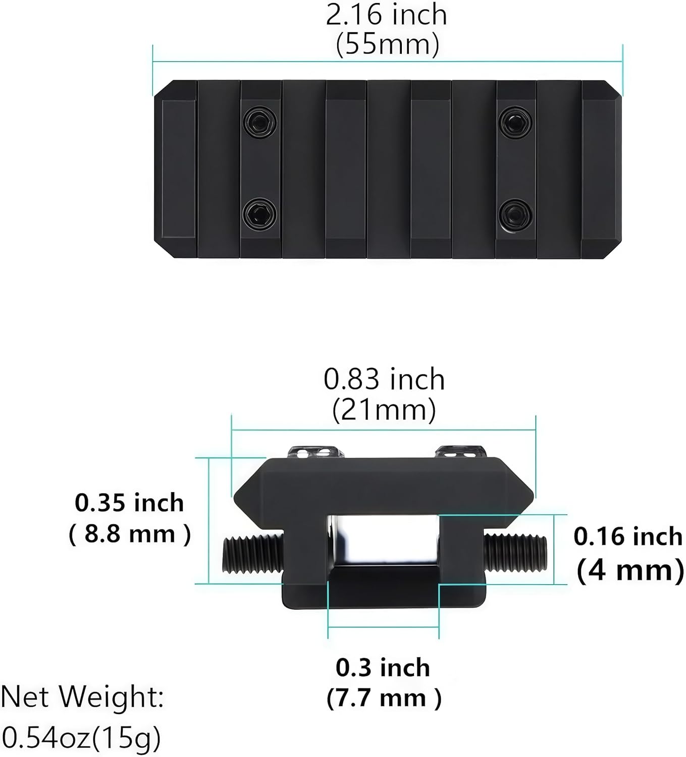 Picatinny Ventilated Rib Rail Scope Mount for The IZH-27 MR-153/155 MP-233 TOZ-120 MTs21-12 TOZ-84