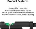 FRSF Scope Leveling Kit High Precision Bubble Scope Rail Level, Professional Bubble Scope Leveling System