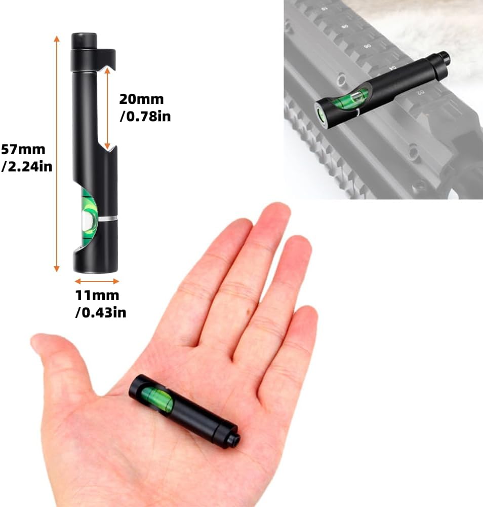 FRSF Scope Leveling Kit High Precision Bubble Scope Rail Level, Professional Bubble Scope Leveling System (Clamp 20mm)