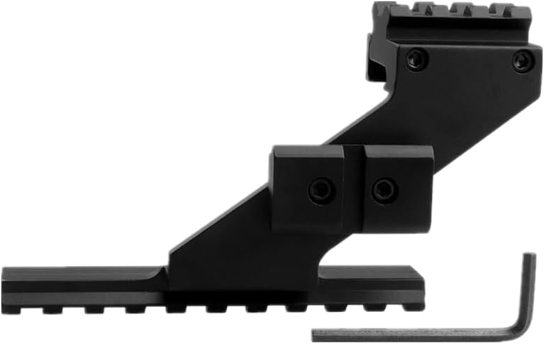 21mm Picatinny Rail Mount for Pistol | CNC Aluminum | 5" See-Thru Design