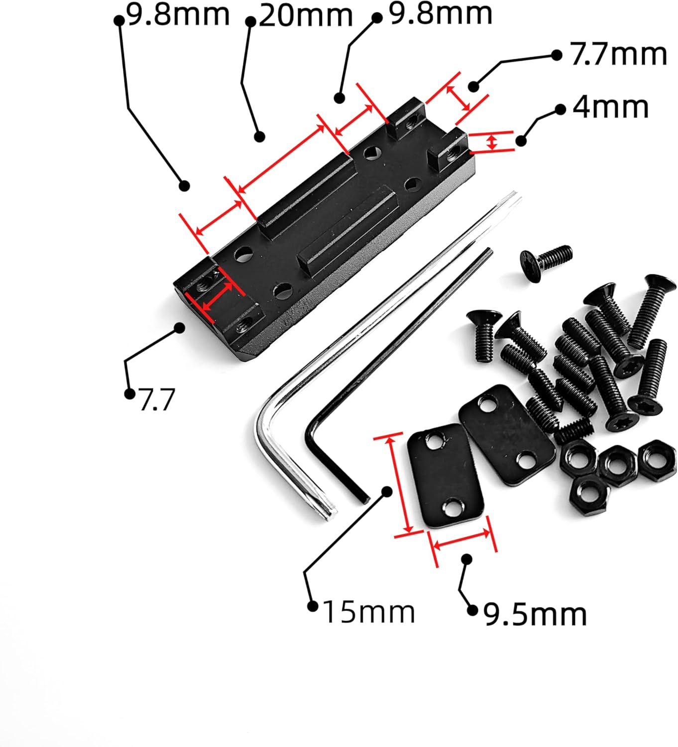 Picatinny Ventilated Rib Rail Scope Mount for The IZH-27 MR-153/155 MP-233 TOZ-120 MTs21-12 TOZ-84