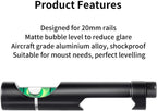 FRSF Scope Leveling Kit High Precision Bubble Scope Rail Level, Professional Bubble Scope Leveling System (Clamp 20mm)