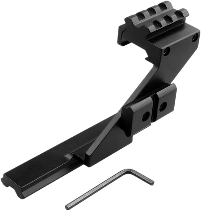 21mm Picatinny Rail Mount for Pistol | CNC Aluminum | 5" See-Thru Design