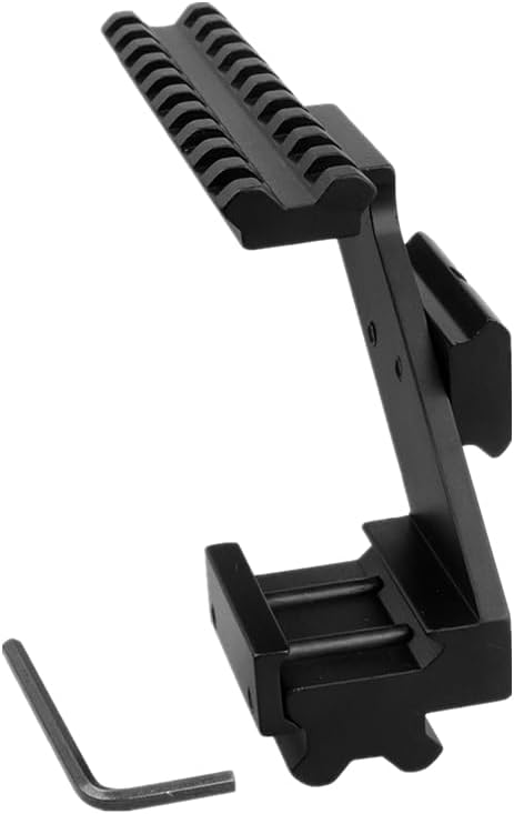 21mm Picatinny Rail Mount for Pistol | CNC Aluminum | 5" See-Thru Design