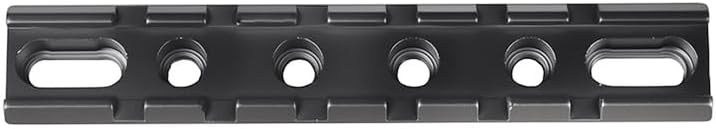 FRSF 6 Slots 20mm M-Lock Rail Mount, Scope Flashlight Laser Base Mount, Flat Bottom Aluminum Rail