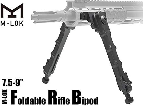 Tactical MLOK Bipod 7.5-9 Inches Bipod for Rifle for Outdoor, Range, Hunting and Shooting