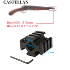 360° Barrel Mount | 3-Slot Picatinny / Weaver Rail | Tactical Clamp-On
