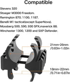 FRSF Barrel Clamp Mount Clamping Installation for Shotgun Flashlight Mount,Metal Butterfly Clip, Double-Sided Clip