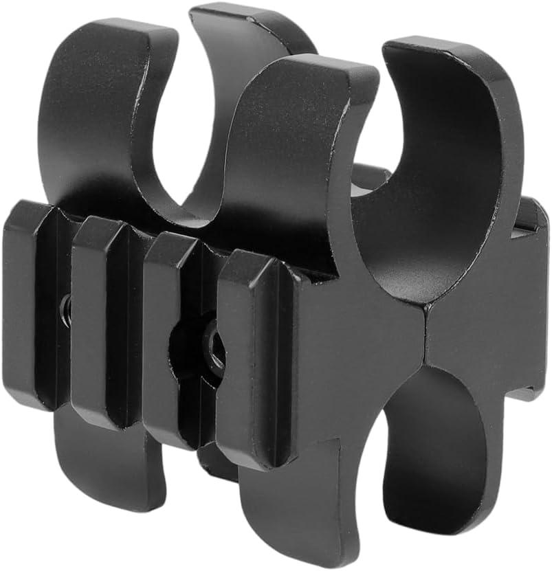 FRSF Barrel Clamp Mount Clamping Installation for Shotgun Flashlight Mount,Metal Butterfly Clip, Double-Sided Clip