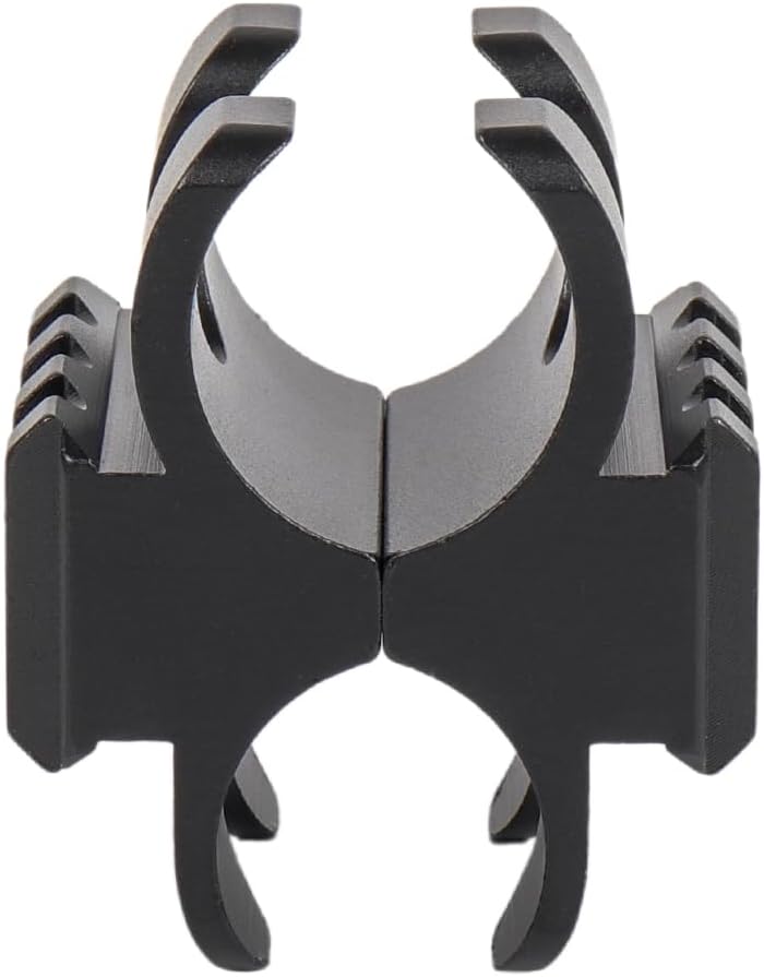 FRSF Barrel Clamp Mount Clamping Installation for Shotgun Flashlight Mount,Metal Butterfly Clip, Double-Sided Clip