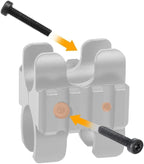 FRSF Barrel Clamp Mount Clamping Installation for Shotgun Flashlight Mount,Metal Butterfly Clip, Double-Sided Clip