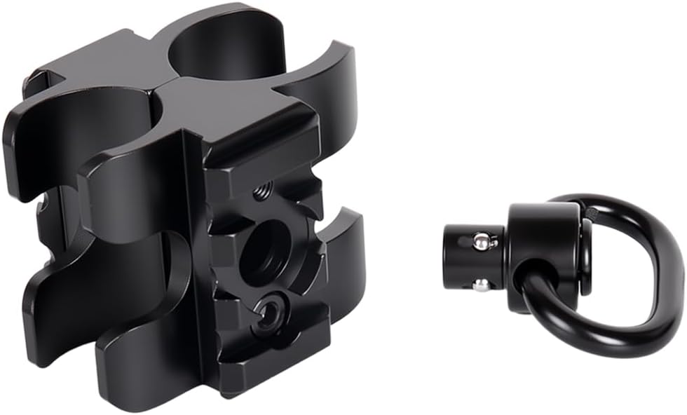 FRSF Barrel Clamp Mount Clamping Installation for Shotgun Flashlight Mount,Metal Butterfly Clip, Double-Sided Clip
