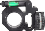 FRSF Angle Degree Indicator with Bubble Level Precision Angle Cosine Fit 25.4mm/1" and 30mm/1.18" Scope Level Optic Bubble Level (Black-Right)