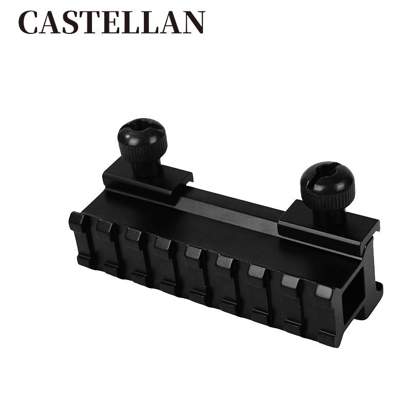 1" See-Through Riser Mount | 8-Slot Picatinny | Hi-Profile | Aircraft-Grade 6061 Aluminum