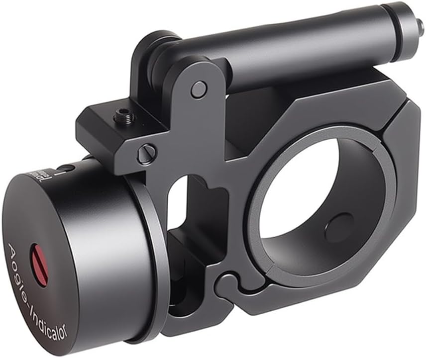 FRSF Angle Degree Indicator with Bubble Level Precision Angle Cosine Fit 25.4mm/1" and 30mm/1.18" Scope Level Optic Bubble Level (Black-Right)