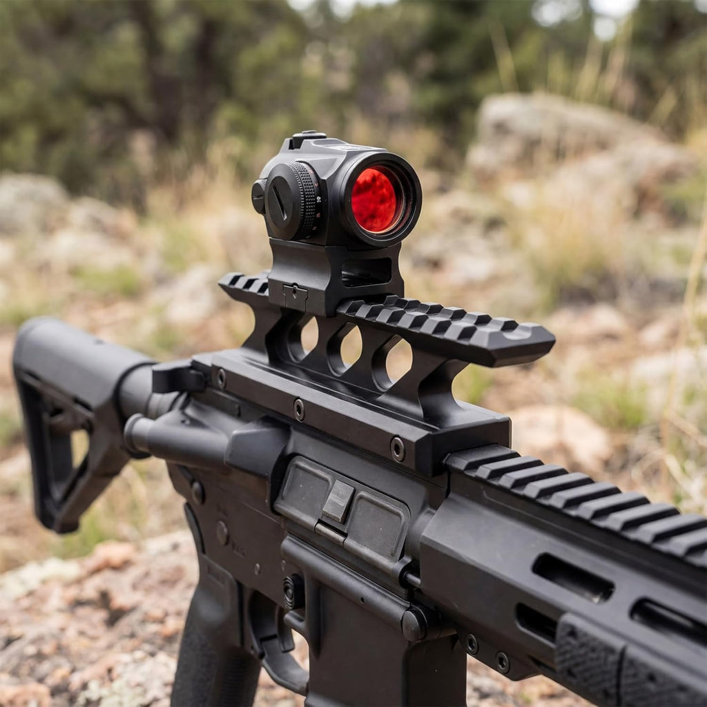 1" High Profile 13 Slots Picatinny Rail Riser Mount for Red Dots and Optics