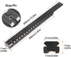 FRSF 3/8" 11mm to 7/8" 20mm Dovetail to Picatinny Rail Adapter, Low Profile 11mm to 20mm Picatinny Riser Mount
