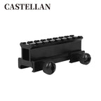 1" See-Through Riser Mount | 8-Slot Picatinny | Hi-Profile | Aircraft-Grade 6061 Aluminum