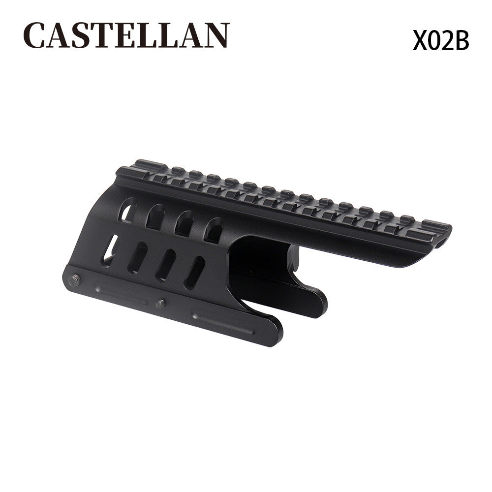 Saddle Scope Mount for Remington 870 / 870 DM | 14-Slot Picatinny | Skeleton Aluminum