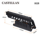 Saddle Scope Mount for Remington 870 / 870 DM | 14-Slot Picatinny | Skeleton Aluminum