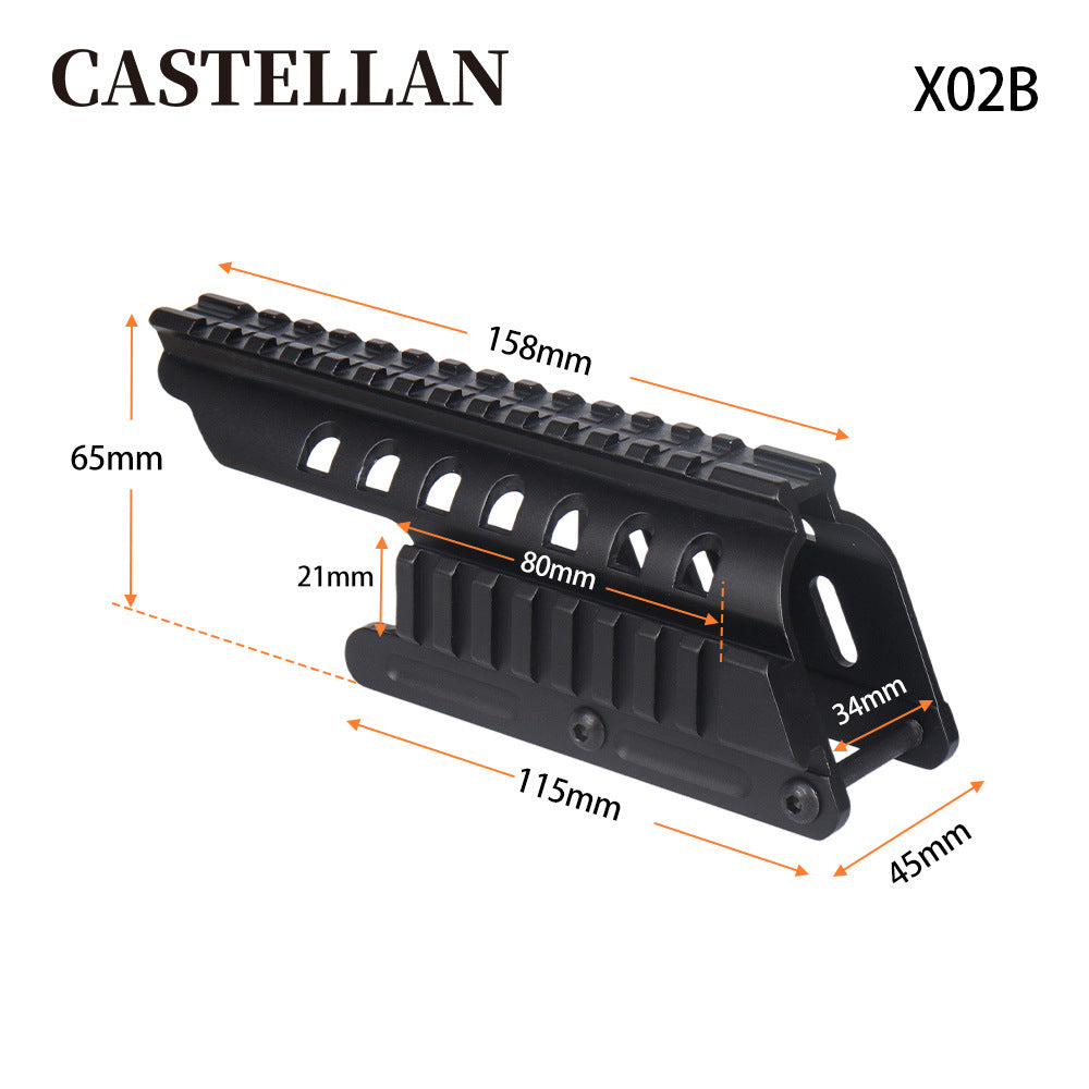 Saddle Scope Mount for Remington 870 / 870 DM | 14-Slot Picatinny | Skeleton Aluminum