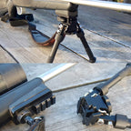 Sling Stud Picatinny Rail Bipod Adapter, Aluminum Construction | Sling Swivel, 1913 Picatinny Rail Mount, Anti-Slip Rubber Base