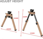 Shooting Stick Bipod Hunting Rests, Aluminum Alloy Hunting Rest Monopod with 360° Rotatable V Yoke, Adjustable Height for Sitting, Kneeling, Standing in Ground Blinds