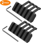 45° Offset Picatinny Rail Mount | 5-Slot | 21mm | 6061 Aluminum | 2-Pack