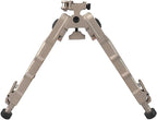 QD Bipod Gold 7 inch - 8.5 inches Extension Flat Adjustable Stable for 20mm Rail 1913 Picatinny Tactical