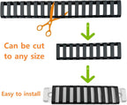 8-Pack Picatinny Rail Covers 18-Slot | Black & Tan, Anti-Slip Polymer, Fits Standard Picatinny/Weaver Rails
