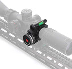 FRSF Angle Degree Indicator with Bubble Level Precision Angle Cosine Fit 25.4mm/1" and 30mm/1.18" Scope Level Optic Bubble Level (Black-Left)