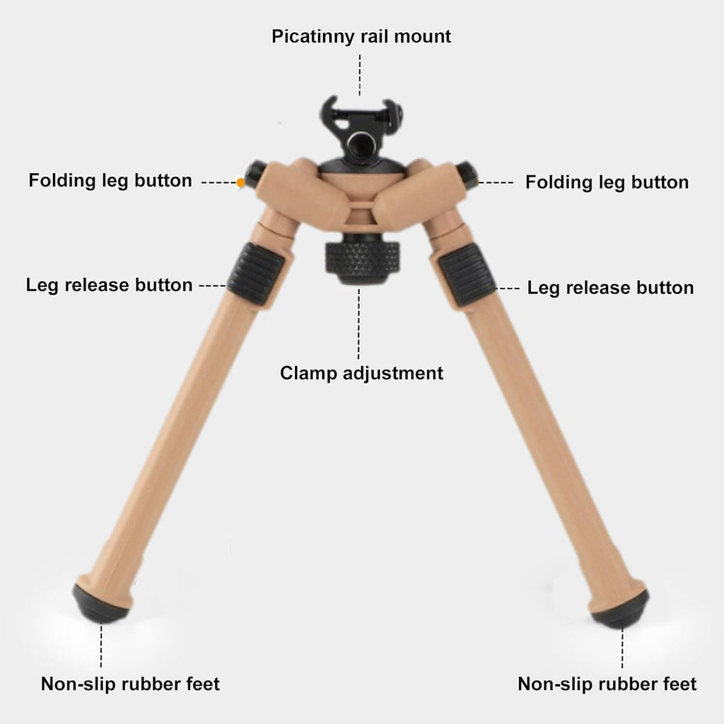 Shooting Stick Bipod Hunting Rests, Aluminum Alloy Hunting Rest Monopod with 360° Rotatable V Yoke, Adjustable Height for Sitting, Kneeling, Standing in Ground Blinds