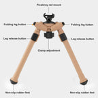 Shooting Stick Bipod Hunting Rests, Aluminum Alloy Hunting Rest Monopod with 360° Rotatable V Yoke, Adjustable Height for Sitting, Kneeling, Standing in Ground Blinds