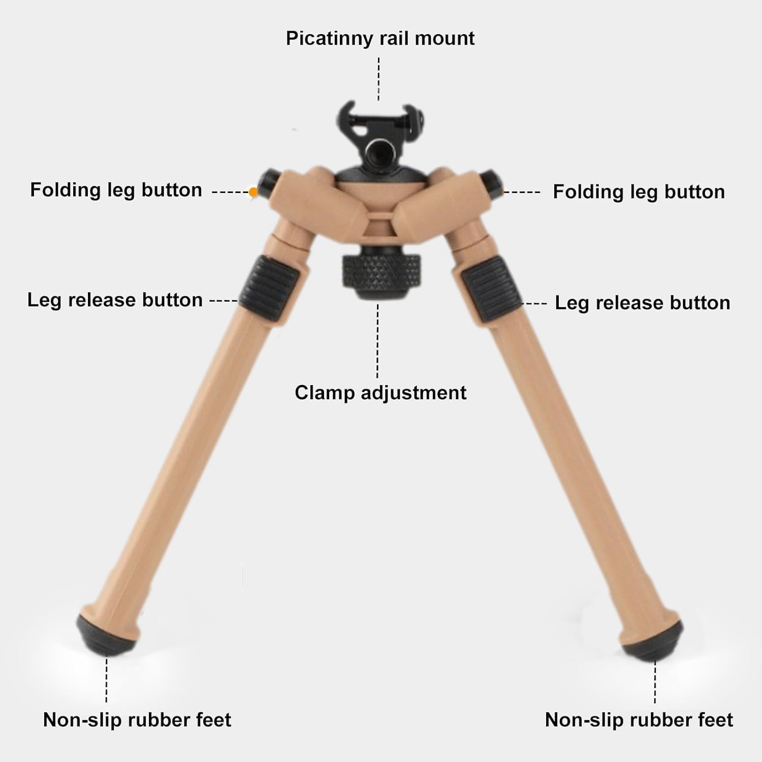 Shooting Stick Bipod Hunting Rests, Aluminum Alloy Hunting Rest Monopod with 360° Rotatable V Yoke, Adjustable Height for Sitting, Kneeling, Standing in Ground Blinds