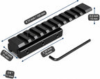 Dovetail to Picatinny Rail Adapter Riser | 11-Slot, Aircraft Aluminum, Fits Rifles Air Pistols Crossbows