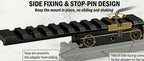 Dovetail to Picatinny Rail Adapter Riser | 11-Slot, Aircraft Aluminum, Fits Rifles Air Pistols Crossbows