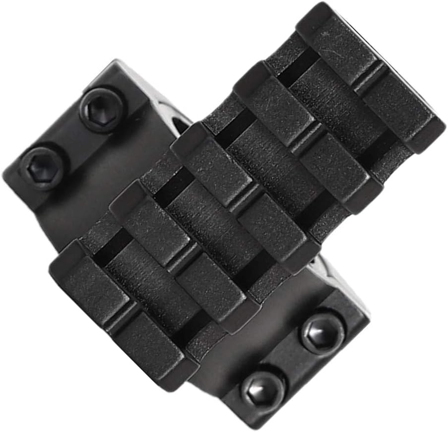 25.4mm to 30mm Scope Ring Adapter with Picatinny Rail | Barrel Clamp Mount for Flashlight, Laser & Red Dot