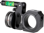 FRSF Angle Degree Indicator with Bubble Level Precision Angle Cosine Fit 25.4mm/1" and 30mm/1.18" Scope Level Optic Bubble Level (Black-Left)