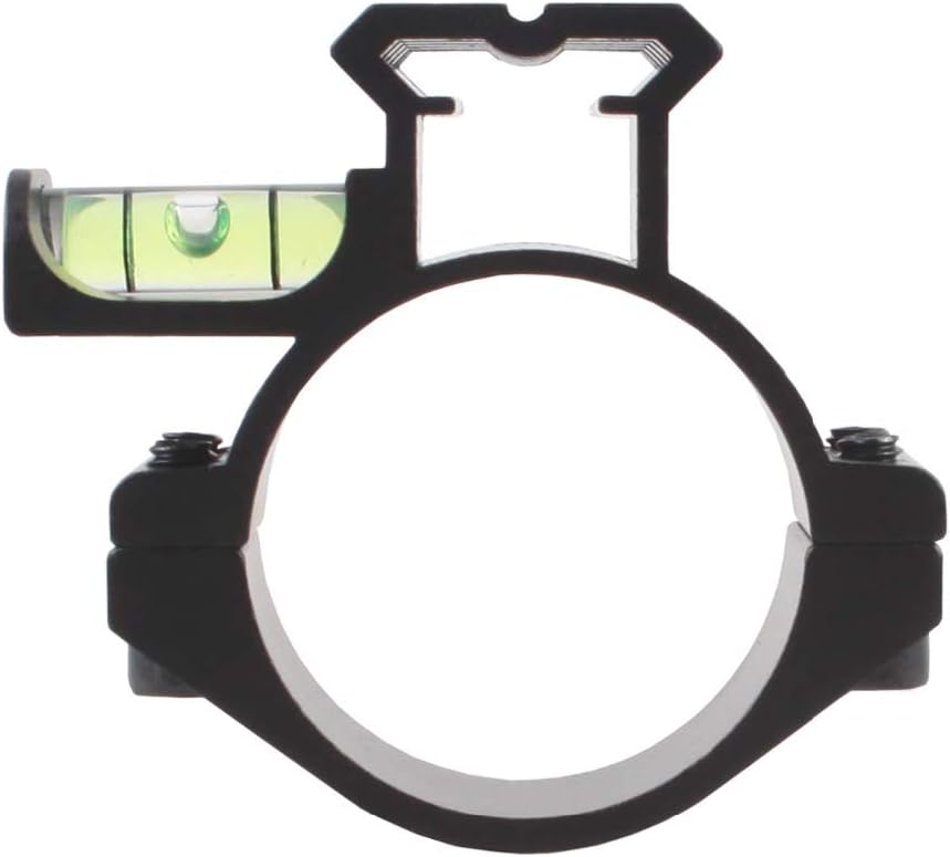 30mm / 1" Scope Ring Adapter with Picatinny Rail & Bubble Level | Barrel Clamp Mount for Rifle Scope, Laser & Flashlight