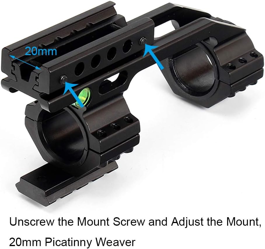 Cantilever Scope Mount | 1" & 30mm Rings | 11mm Dovetail & 20mm Picatinny Rail