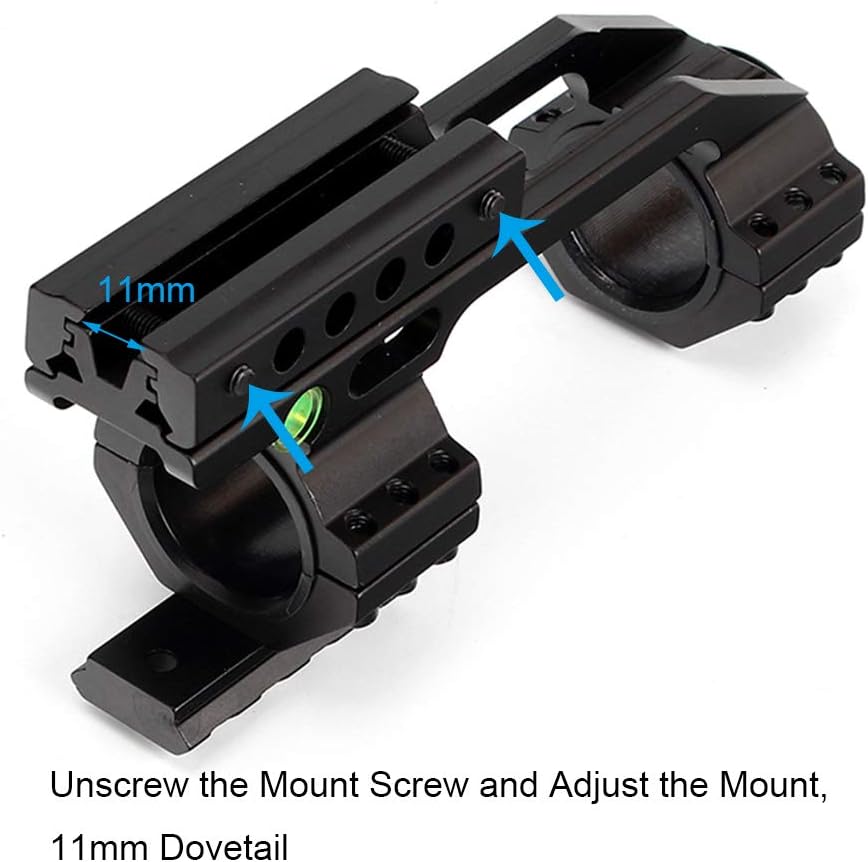Cantilever Scope Mount | 1" & 30mm Rings | 11mm Dovetail & 20mm Picatinny Rail