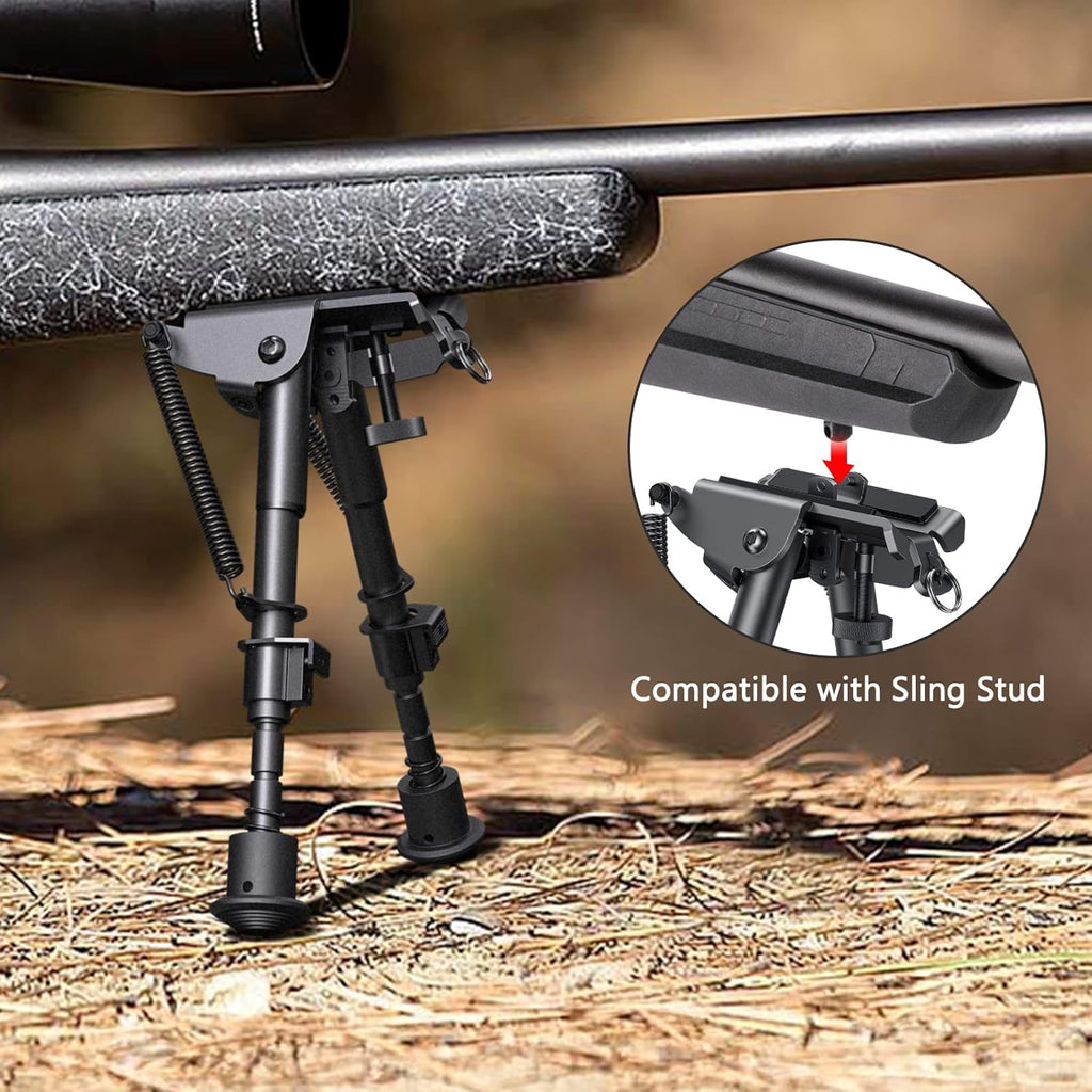 6-9 Inches Picatinny Bipod Adjustable Spring Return with Picatinny Adapter