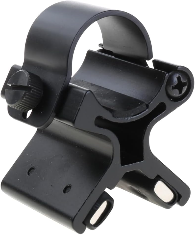 Magnetic Flashlight Mount Holder – Quick-Detach Aluminum Bracket (23–26mm)