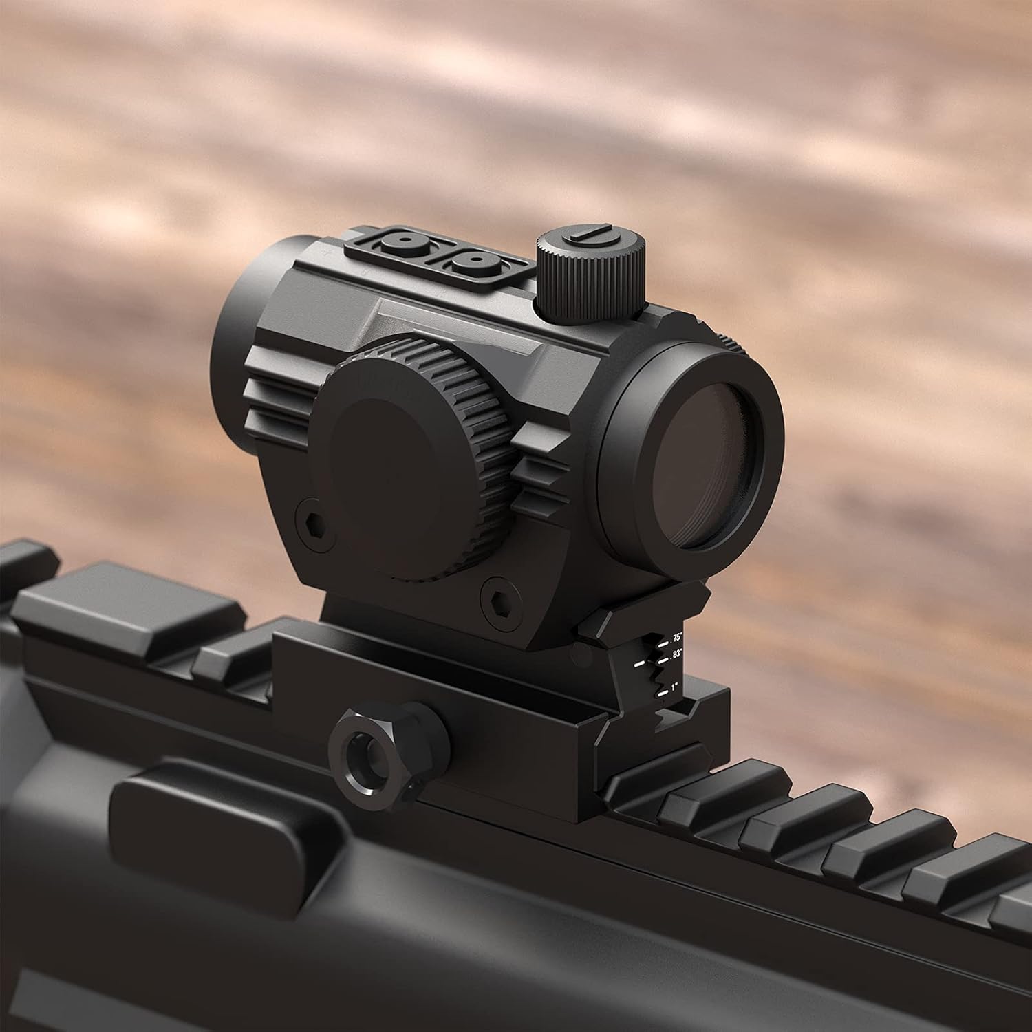 Rail Riser Mount, 0.75"/0.83"/0.95"/1" High,3 Slots Riser Mount for Red Dot Sight