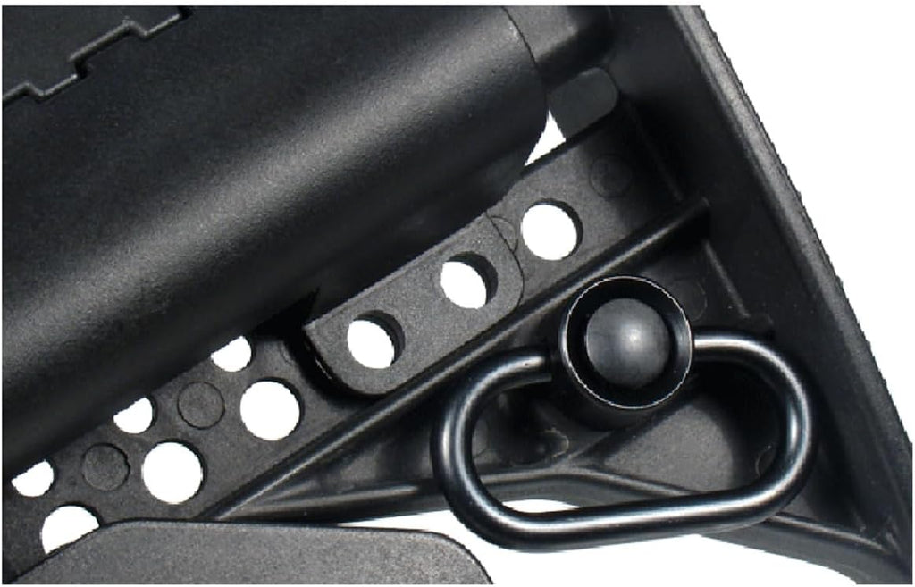 Heavy Duty QD Push Button Sling Swivel — 1.38" Loop, High-Strength Steel, 0.6 oz, Black